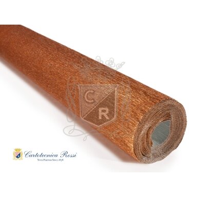 Бумага креповая флористическая металлизированная 50cмx2,5м 180 г/м2 №808 Copper Бумага креповая флористическая металлизированная 50cмx2,5м 180 г/м2 №808 Copper
