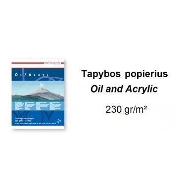 Popierius tapybai Hahnemhule Oil and Acrylic 230 g/m², 50*65 cm