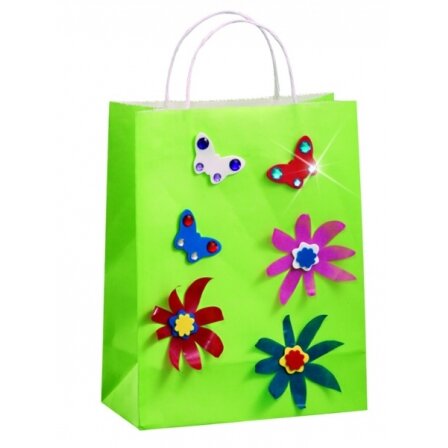 Popierinių maišelių rinkinys Folia 24x12x31cm, 20 vnt. 5-jų spalvų 1 Popierinių maišelių rinkinys Folia 24x12x31cm, 20 vnt. 5-jų spalvų 1