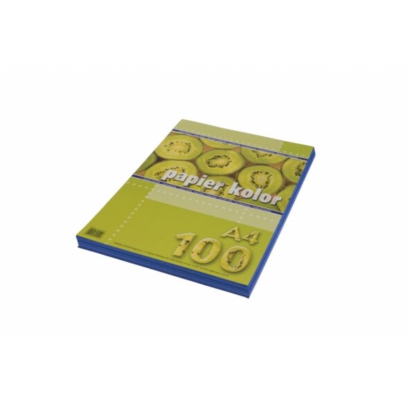 Popierius spalvotas Kreska A4 100 lapų 80 g/m2 tamsiai mėlynos spalvos Popierius spalvotas Kreska A4 100 lapų 80 g/m2 tamsiai mėlynos spalvos