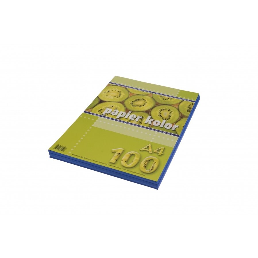 Popierius spalvotas Kreska A4 100 lapų 80 g/m2 tamsiai mėlynos spalvos