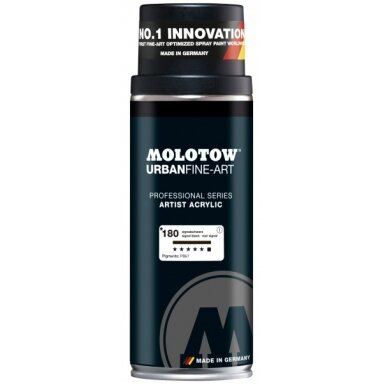Аэрозольная акриловая краска Molotow Urban Fine-Art 400 мл 180 signal black