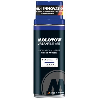 Аэрозольная акриловая краска Molotow Urban Fine-Art 400 мл 315 ultramarine blue