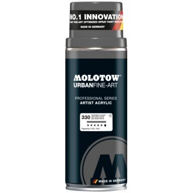 Аэрозольная акриловая краска Molotow Urban Fine-Art 400 мл 330 dark grey neutral