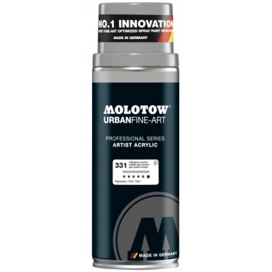 Аэрозольная акриловая краска Molotow Urban Fine-Art 400 мл 331 middle grey neutral