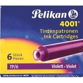 Rašalo kapsulių rinkinys Pelikan 6 vnt violetinės spalvos Rašalo kapsulių rinkinys Pelikan 6 vnt violetinės spalvos