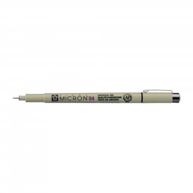 Rapitografas Sakura Pigma Micron (04) 0,40 mm juodas