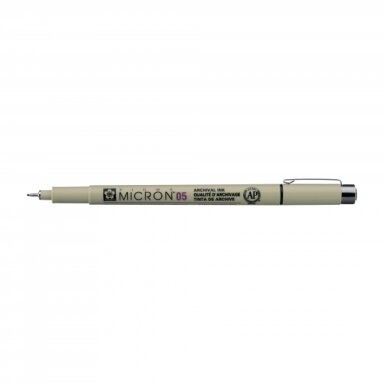 Rapitografas Sakura Pigma Micron (05) 0,45 mm juodas Rapitografas Sakura Pigma Micron (05) 0,45 mm juodas