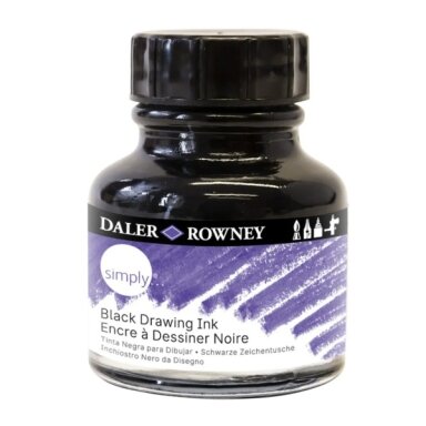 Simply Artists Ink 29.5 ml India juodas