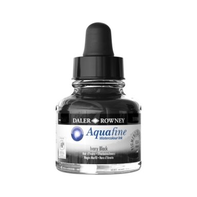 Aquafine Watercolour Ink 29.5 ml Ivory Black