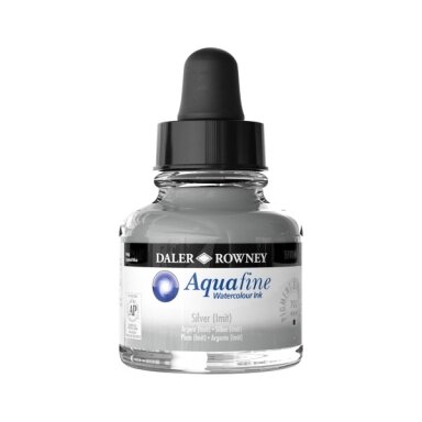 Aquafine Watercolour Ink 29.5 ml Silver (Imitation)