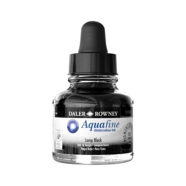 Aquafine Watercolour Ink 29.5 ml Lamp Black