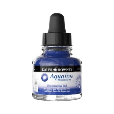Aquafine Watercolour Ink 29.5 ml Ultramarine Blue Dark