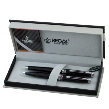 Set of pens Regal George black (RE14PD)