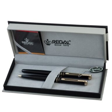 Set of pens Regal Thames black (RE45PD)