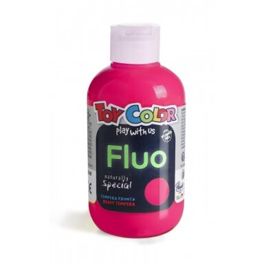 Guašas Toy Color 250 ml puikiai plaunamas fluorescencinis raudonos spalvos Guašas Toy Color 250 ml puikiai plaunamas fluorescencinis raudonos spalvos