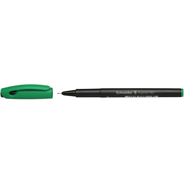 Линер Schneider Topliner 967 0.4 мм чернила зеленые 1