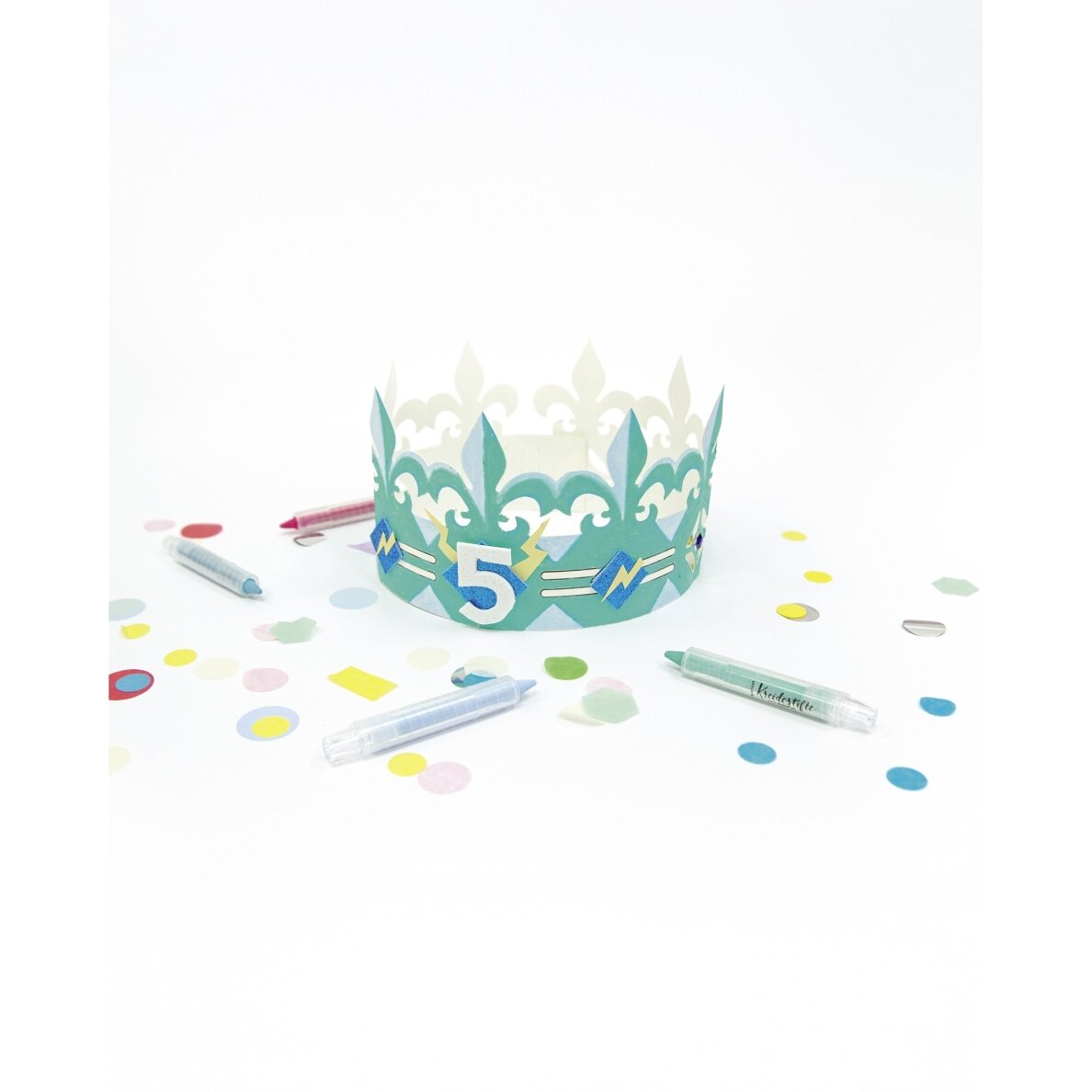 Rinkinys Folia 3-jų skirtingu vaikiškų karūnų, 6 vnt. 1 Rinkinys Folia 3-jų skirtingu vaikiškų karūnų, 6 vnt. 1