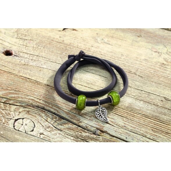 Stretch 'n' Roll bracelets NATURE, 1 bracelet 1m, 3 Charms 1