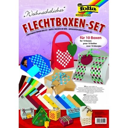 Weaving Box Kit X-MAS, für 10 different Boxes