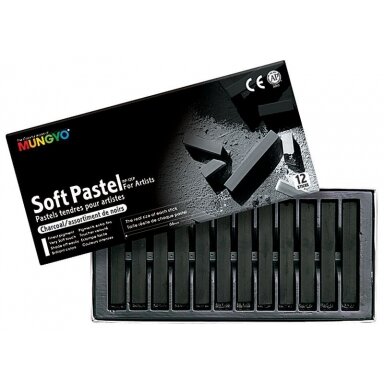 Сухая пастель в наборе Мungyo Extra Soft 12 Charcoal Сухая пастель в наборе Мungyo Extra Soft 12 Charcoal