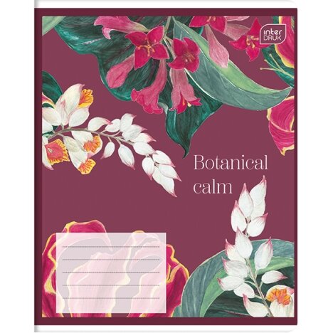Notebook Interdruk BOTANIQUE, 60 sheets, line 1