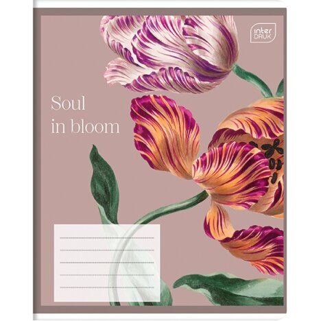Notebook Interdruk BOTANIQUE, 60 sheets, line