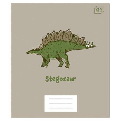 Тетрадь школьная Interdruk Dino, 12 листов, клетка 2 Тетрадь школьная Interdruk Dino, 12 листов, клетка 2