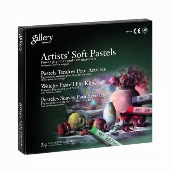 Sausos pastelės rinkinys Mungyo Gallery Extra Soft 24 spalvų Sausos pastelės rinkinys Mungyo Gallery Extra Soft 24 spalvų