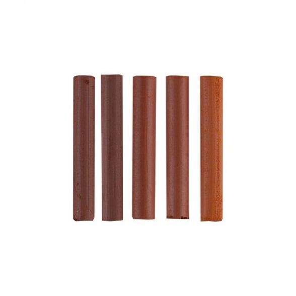 Artists' graphic materials set Ladoga, sanguine, 3 colours, 5 chalk, carton box 2 Artists' graphic materials set Ladoga, sanguine, 3 colours, 5 chalk, carton box 2