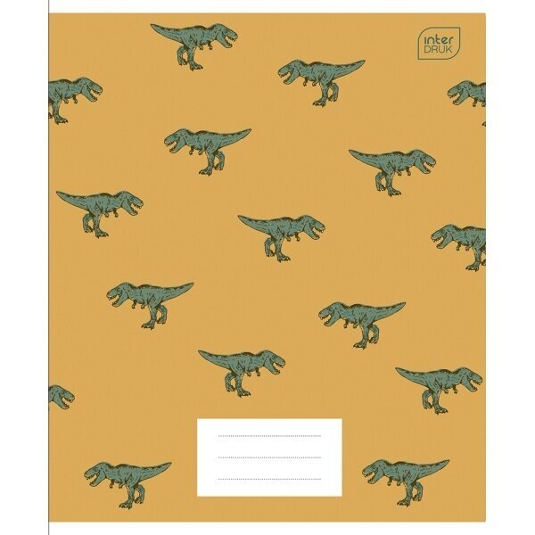 Тетрадь школьная Interdruk Dino, 12 листов, клетка Тетрадь школьная Interdruk Dino, 12 листов, клетка