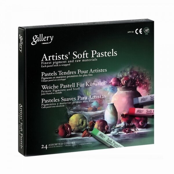 Sausos pastelės rinkinys Mungyo Gallery Extra Soft 24 spalvų