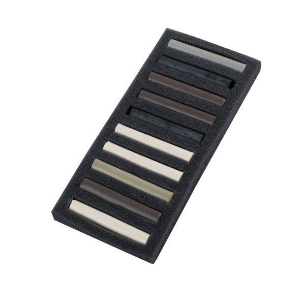 Artists' graphic materials set Ladoga, sauce, 5 colours, 10 chalk, carton box 1 Artists' graphic materials set Ladoga, sauce, 5 colours, 10 chalk, carton box 1
