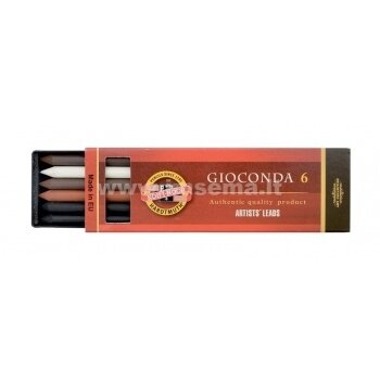Šerdelių rinkinys piešimui Koh-I-Noor Gioconda 4869 I, 5,6 mm
