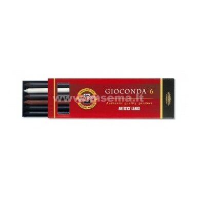 Стержни для рисования художественные в наборе Koh-I-Noor Gioconda 4869 III 5.6 mm 6 штук
