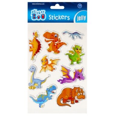 Силиконовые наклейки 15x25 см Dinosaurs Силиконовые наклейки 15x25 см Dinosaurs
