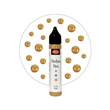 Skysti perlai "Metallic" 25 ml, aukso sp.Nr.901