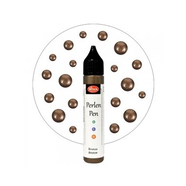 Skysti perlai "Metallic" 25 ml, bronzos sp.Nr.903