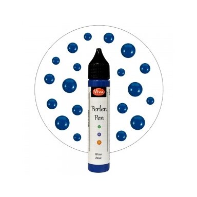 Skysti perlai VIVA Decor 25 ml, mėlynos sp.Nr.600