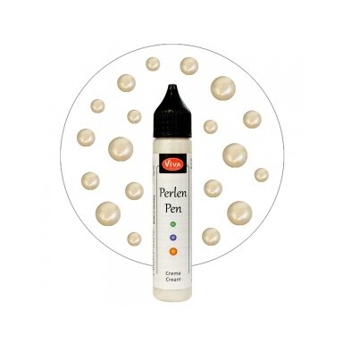 Skysti perlai VIVA Decor 25 ml, vanilės sp.Nr.102