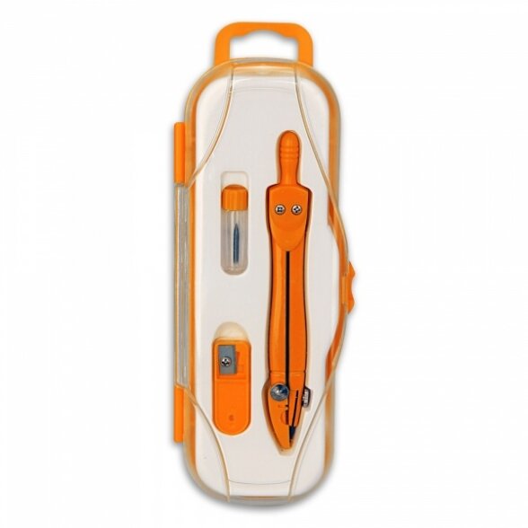 Циркуль школьный Penmate PC-101 с графитом, оранжевого цвета Циркуль школьный Penmate PC-101 с графитом, оранжевого цвета