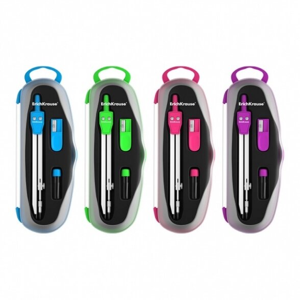 Набор для черчения ErichKrause School 135 мм, 3 предмета 1 Набор для черчения ErichKrause School 135 мм, 3 предмета 1