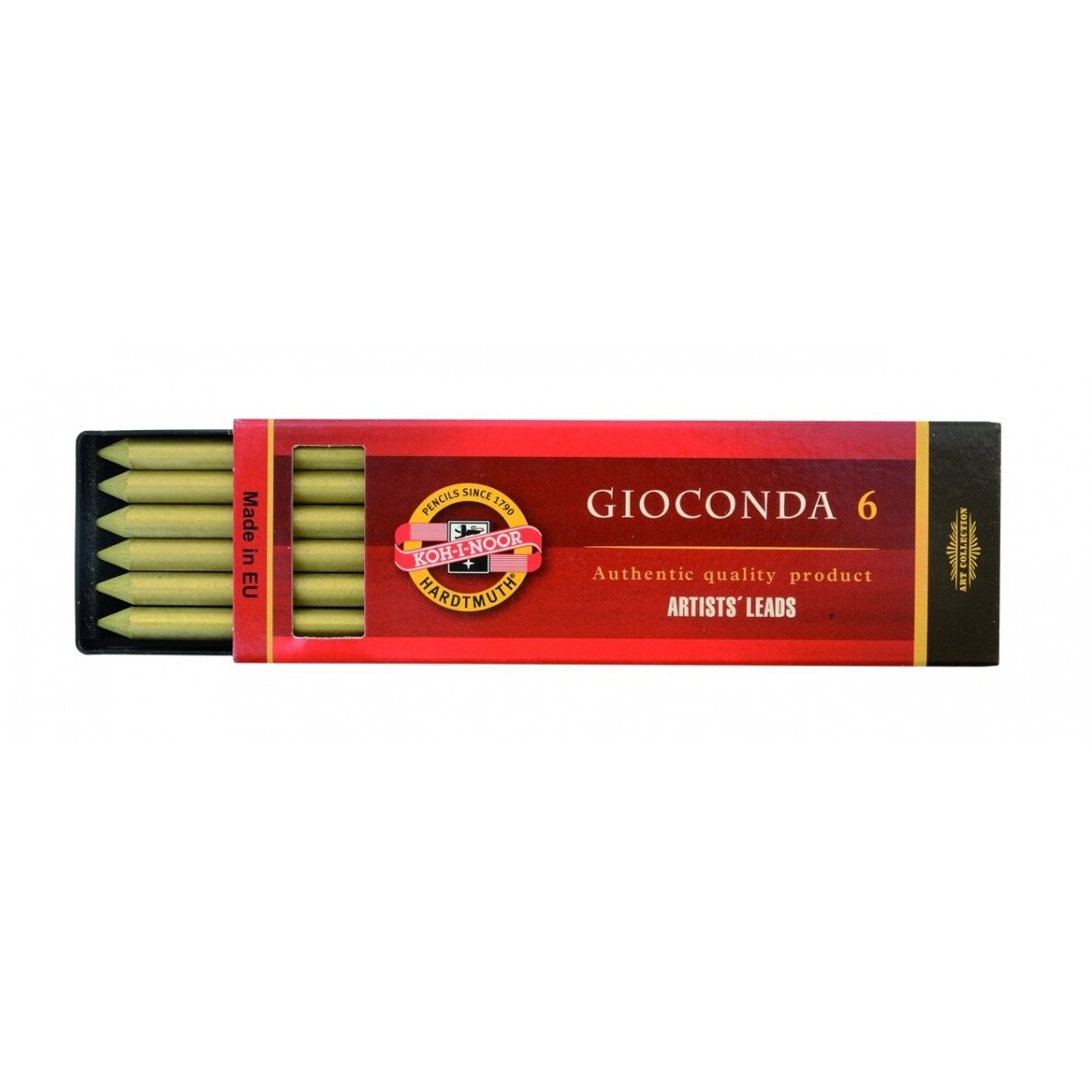 Spalvota kreida Koh-I-Noor Gioconda Metallic 5,6 mm auksinė