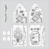 Spalvinimo namelis ArtBerry Space Shuttle 2