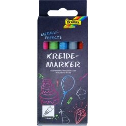 Chalk Markers METALLIC EFFECTS Set of 5