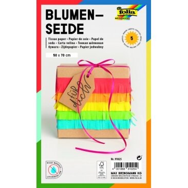 Tissue Paper 20g/m², 50x70cm, 5 sheets, assorted colours 2