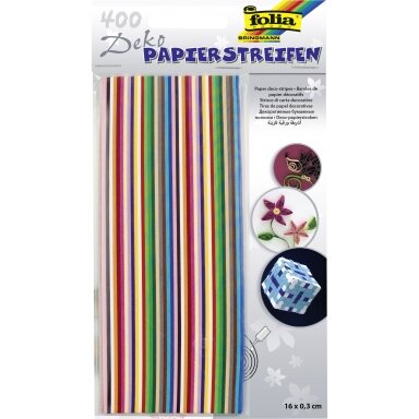 Quilling-Papers 130g/m², 160x3mm, packs of 400 Stripes, assorted Quilling-Papers 130g/m², 160x3mm, packs of 400 Stripes, assorted