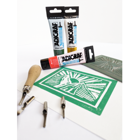 Spaudos dažai vandens pagrindu Daler-Rowney Adigraf 150 ml Prussian Blue 4 Spaudos dažai vandens pagrindu Daler-Rowney Adigraf 150 ml Prussian Blue 4