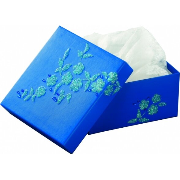 Coloured Boxes for decoration SQUARE, Set of 12, assoretd sizes 2