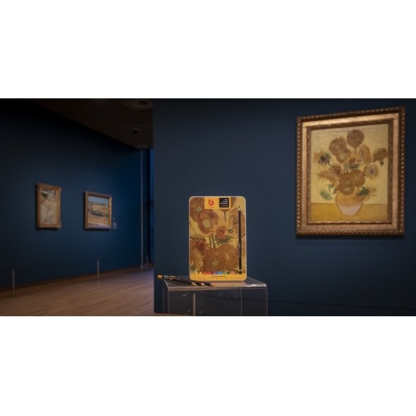 Spalvotų pieštukų rinkinys Bruynzeel Van Gogh museum, Sunflowers,  12 spalvų 4